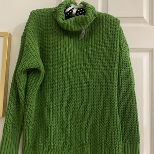 green aerie turtleneck sweater